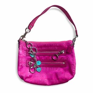 Y2K Coach Poppy Mini Hot Pink Shoulder Bag